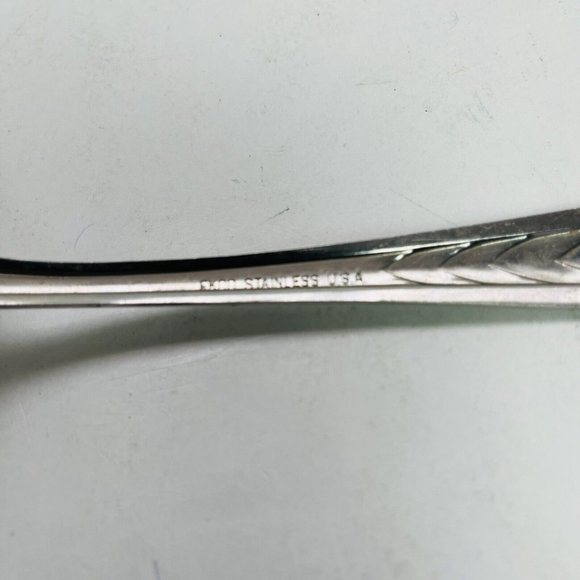 Vintage Ekco Eterna Concord Bridge Pie Cake Server Japan Stainless Daisy Slotted - Picture 6 of 6